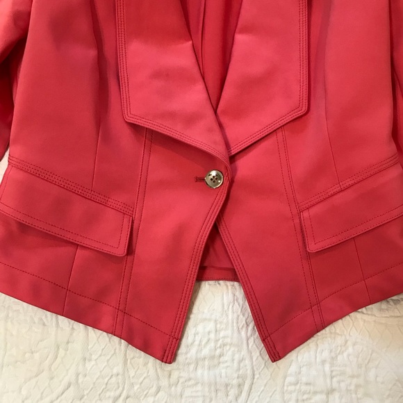 White House Black Market Coral Blazer - Picture 5 of 5